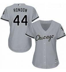 Womens Majestic Chicago White Sox 44 Bruce Rondon Replica Grey Road Cool Base MLB Jersey 