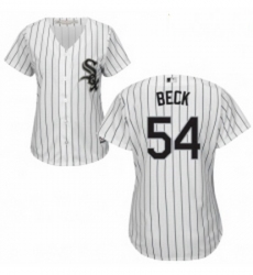Womens Majestic Chicago White Sox 54 Chris Beck Authentic White Home Cool Base MLB Jersey 