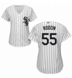 Womens Majestic Chicago White Sox 55 Carlos Rodon Authentic White Home Cool Base MLB Jersey