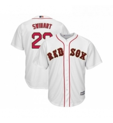 Youth Boston Red Sox 23 Blake Swihart Authentic White 2019 Gold Program Cool Base Baseball Jersey