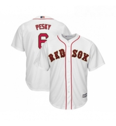 Youth Boston Red Sox 6 Johnny Pesky Authentic White 2019 Gold Program Cool Base Baseball Jersey