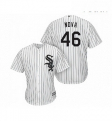 Youth Chicago White Sox 46 Ivan Nova Replica White Home Cool Base Baseball Jersey 