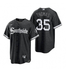 Youth Chicago White Sox Southside Frank Thomas Black Replica Jersey