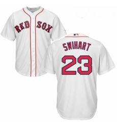 Youth Majestic Boston Red Sox 23 Blake Swihart Authentic White Home Cool Base MLB Jersey