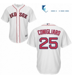 Youth Majestic Boston Red Sox 25 Tony Conigliaro Replica White Home Cool Base MLB Jersey 