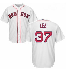Youth Majestic Boston Red Sox 37 Bill Lee Authentic White Home Cool Base MLB Jersey