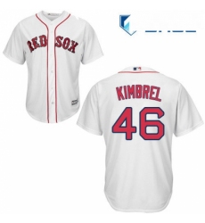 Youth Majestic Boston Red Sox 46 Craig Kimbrel Authentic White Home Cool Base MLB Jersey