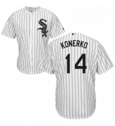 Youth Majestic Chicago White Sox 14 Paul Konerko Authentic White Home Cool Base MLB Jersey