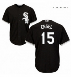 Youth Majestic Chicago White Sox 15 Adam Engel Replica Black Alternate Home Cool Base MLB Jersey 
