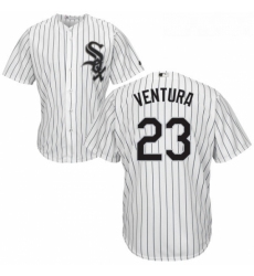 Youth Majestic Chicago White Sox 23 Robin Ventura Authentic White Home Cool Base MLB Jersey