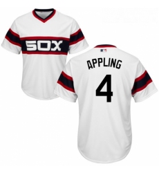 Youth Majestic Chicago White Sox 4 Luke Appling Authentic White 2013 Alternate Home Cool Base MLB Jersey