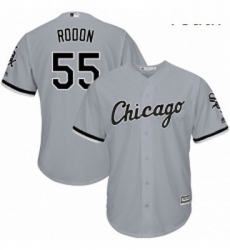 Youth Majestic Chicago White Sox 55 Carlos Rodon Authentic Grey Road Cool Base MLB Jersey