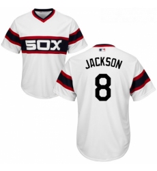 Youth Majestic Chicago White Sox 8 Bo Jackson Authentic White 2013 Alternate Home Cool Base MLB Jersey