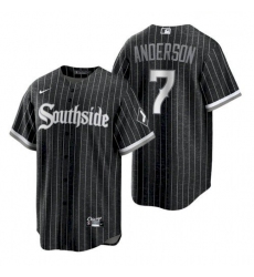 Youth White Sox Tim Anderson 2021 City Connect Southside Black Jersey