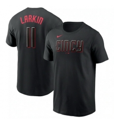 Men Cincinnati Reds 11 Barry Larkin 2023 City Connect Name  26 Number T Shirt