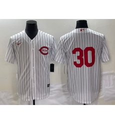 Men Cincinnati Reds 30 Will Benson White Field Of Dreams Stitched Baseball Jersey