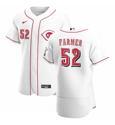 Men Cincinnati Reds 52 Kyle Farmer Men Nike White Home 2020 Flex Base Player MLB Jersey