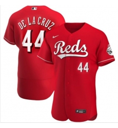 Men's Cincinnati Reds #44 Elly De La Cruz Red Flex Base Stitched Baseball Jersey
