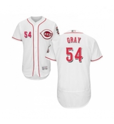 Mens Cincinnati Reds 54 Sonny Gray White Home Flex Base Authentic Collection Baseball Jersey