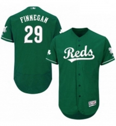 Mens Majestic Cincinnati Reds 29 Brandon Finnegan Green Celtic Flexbase Authentic Collection MLB Jersey
