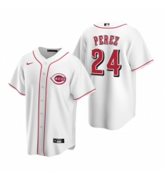 Mens Nike Cincinnati Reds 24 Tony Perez White Home Stitched Baseball Jerse