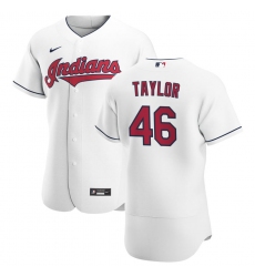 Men Cleveland Indians 46 Beau Taylor Men Nike White Home 2020 Flex Base Team MLB Jersey