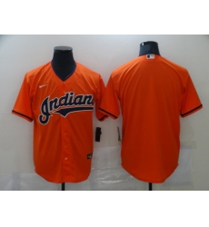 Men Cleveland Indians Nike Orange Blank Jersey