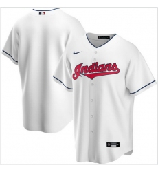 Men Cleveland Indians Nike White Blank Jersey