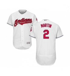 Mens Cleveland Indians 2 Leonys Martin White Home Flex Base Authentic Collection Baseball Jersey