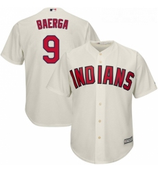 Youth Majestic Cleveland Indians 9 Carlos Baerga Authentic Cream Alternate 2 Cool Base MLB Jersey 