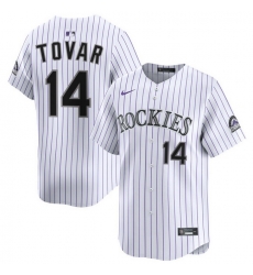 Men Colorado Rockies Nike White Alternate Limited Jersey Tovar Ezequiel 14 Men Colorado Rockies Nike White Alternate Limited Jersey Tovar Ezequiel 14