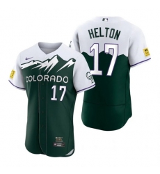Men Nike Nike Colorado Rockies #17 Todd Helton City Connect Stitched Flex Base Baseball Jersey