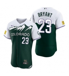 Men Nike Nike Colorado Rockies #23 Kris Bryant City Connect Stitched Flex Base Baseball Jersey