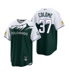Men Nike Nike Colorado Rockies #37 Alex Colome City Connect Stitched Cool Base Baseball Jersey