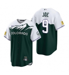 Men Nike Nike Colorado Rockies #9 Connor Joe City Connect Stitched Baseball Jersey