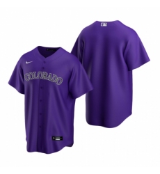 Mens Nike Colorado Rockies Blank Purple Alternate Stitched Baseball Jersey