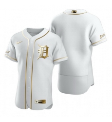 Detroit Tigers Blank White Nike Mens Authentic Golden Edition MLB Jersey