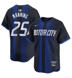 Men Detroit Tigers 25 Matt Manning 2024 Navy City Connect Cool Base Limited Stitched Jersey