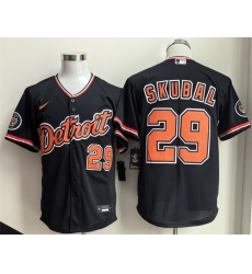 Men Detroit Tigers 29 Tarik Skubal 2026 Navy Alternate Stitched Baseball Jersey Men Detroit Tigers 29 Tarik Skubal 2026 Navy Alternate Stitched Baseball Jersey
