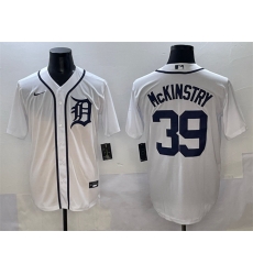 Men Detroit Tigers 39 Zach McKinstry White Cool Base Stitched Baseball Jersey Men Detroit Tigers 39 Zach McKinstry White Cool Base Stitched Baseball Jersey