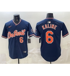 Men Detroit Tigers  6 Al Kaline Navy 2026 Alternate Vapor Premier Limited Stitched Baseball Jersey