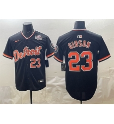 Men Detroit Tigers  Kirk Gibson Black 2026 Alternate USA 250  Patch Vapor Premier Limited Stitched Baseball Jersey