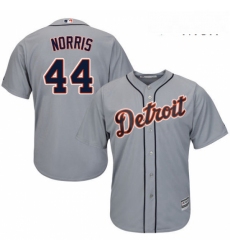 Mens Majestic Detroit Tigers 44 Daniel Norris Replica Grey Road Cool Base MLB Jersey