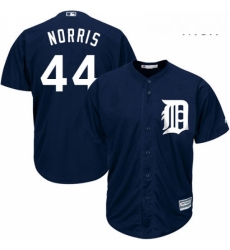 Mens Majestic Detroit Tigers 44 Daniel Norris Replica Navy Blue Alternate Cool Base MLB Jersey
