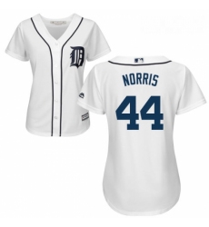 Womens Majestic Detroit Tigers 44 Daniel Norris Replica White Home Cool Base MLB Jersey