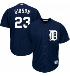 Youth Majestic Detroit Tigers 23 Kirk Gibson Replica Navy Blue Alternate Cool Base MLB Jersey