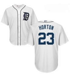 Youth Majestic Detroit Tigers 23 Willie Horton Replica White Home Cool Base MLB Jersey