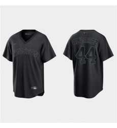 Men Houston Astros 44 Yordan Alvarez Black Pitch Black Fashion Replica Stitched Jersey