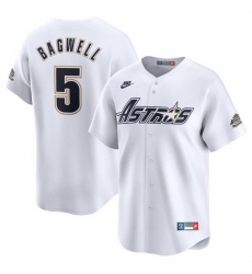 Men Houston Astros 5 Jeff Bagwell Cream Cooperstown Collection Limited Stitched Baseball Jersey