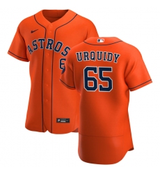 Men Houston Astros 65 Jose Urquidy Men Nike Orange Alternate 2020 Flex Base Team MLB Jersey